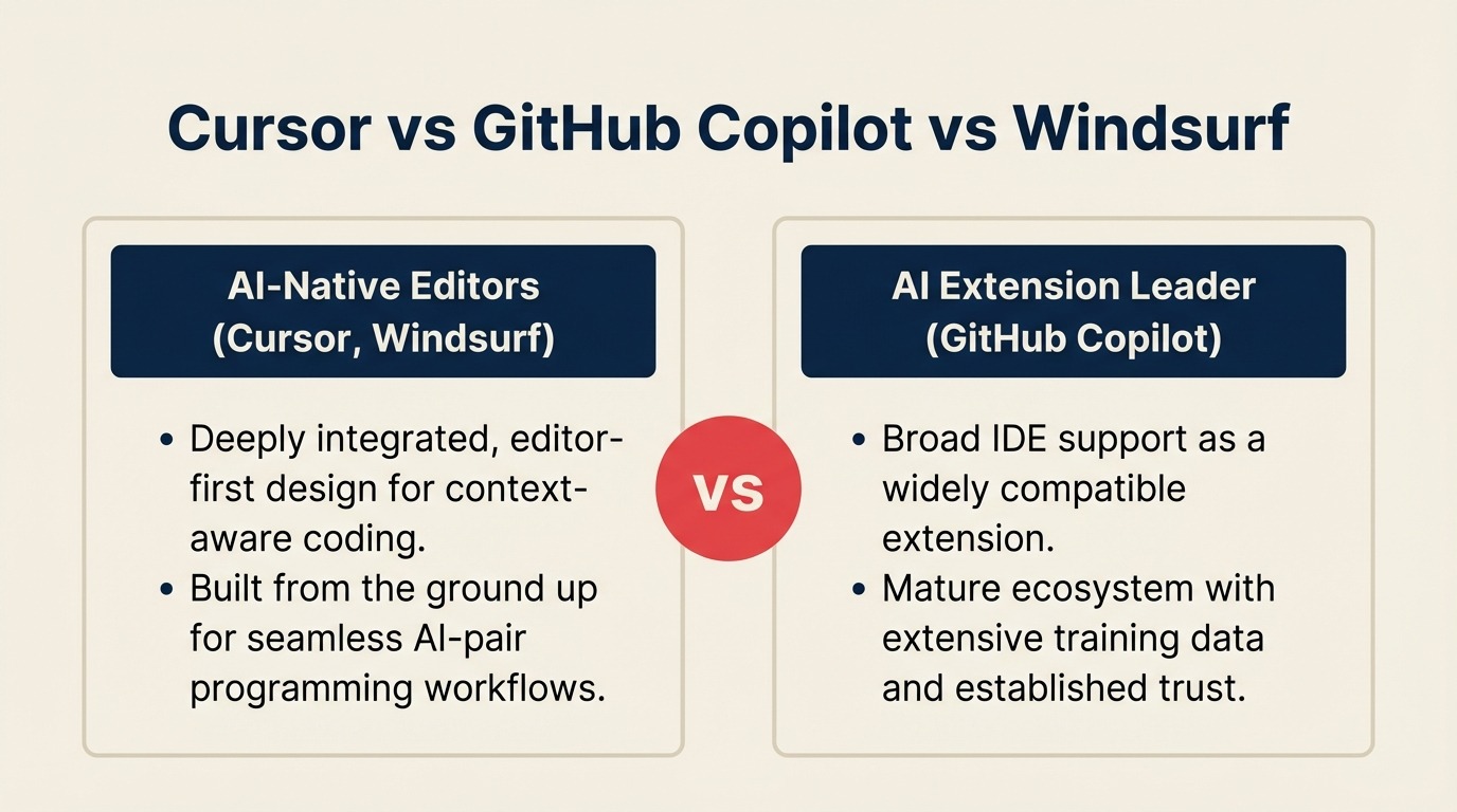 Cursor vs GitHub Copilot vs Windsurf: AI Coding Tools Compared for Engineering Leaders in 2026