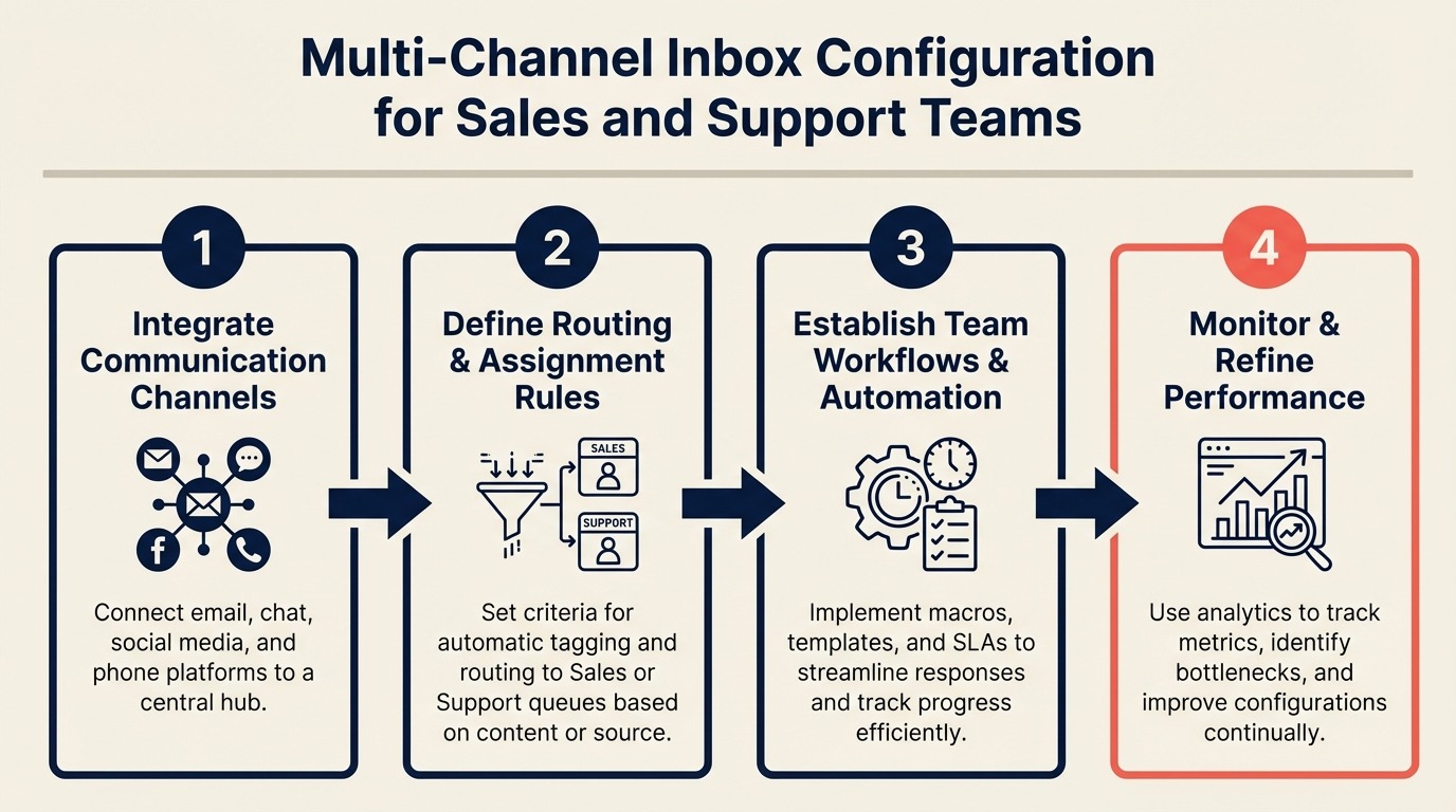 Multi-Channel Inbox Configuration for Sales and Support Teams