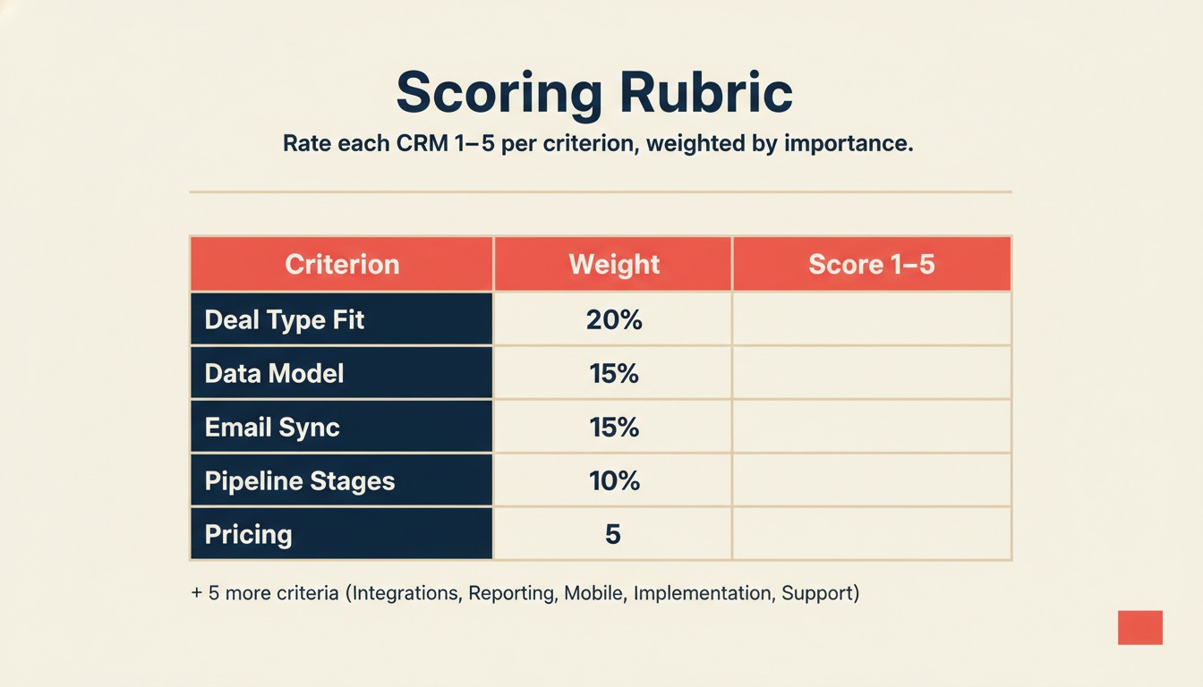 Step 6: Score Each Vendor on a 10-Criteria Rubric