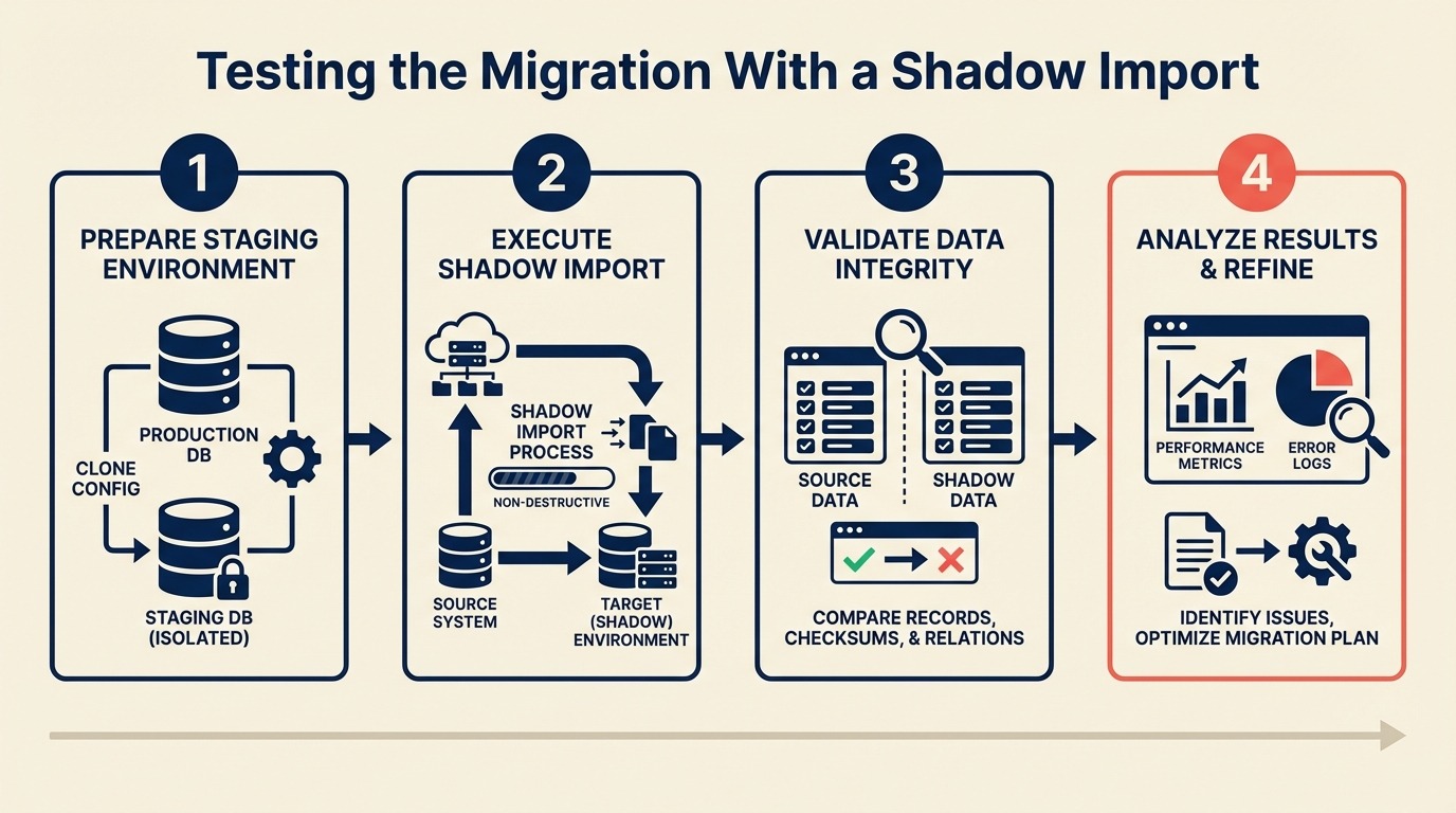 Testing the Migration With a Shadow Import
