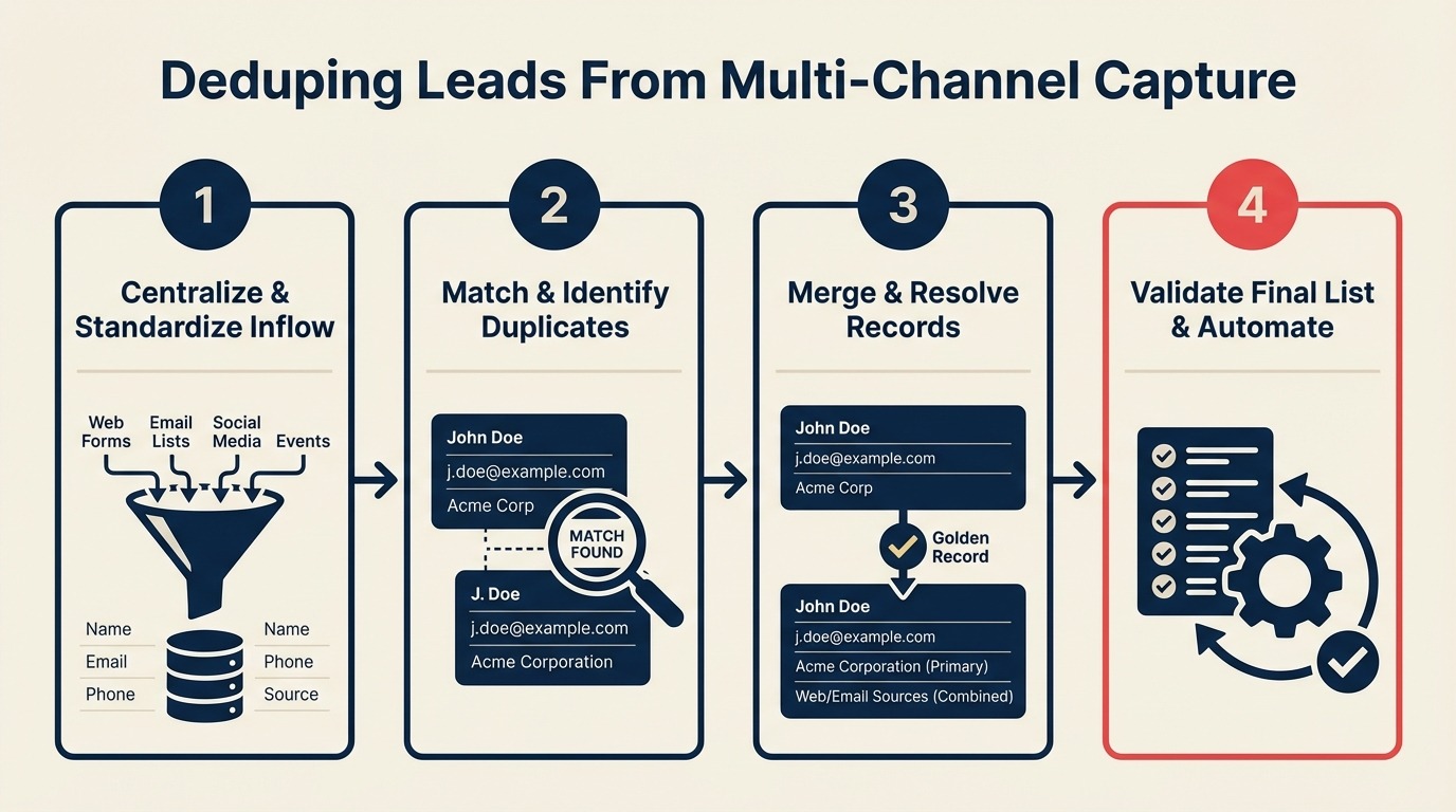 Deduping Leads From Multi-Channel Capture