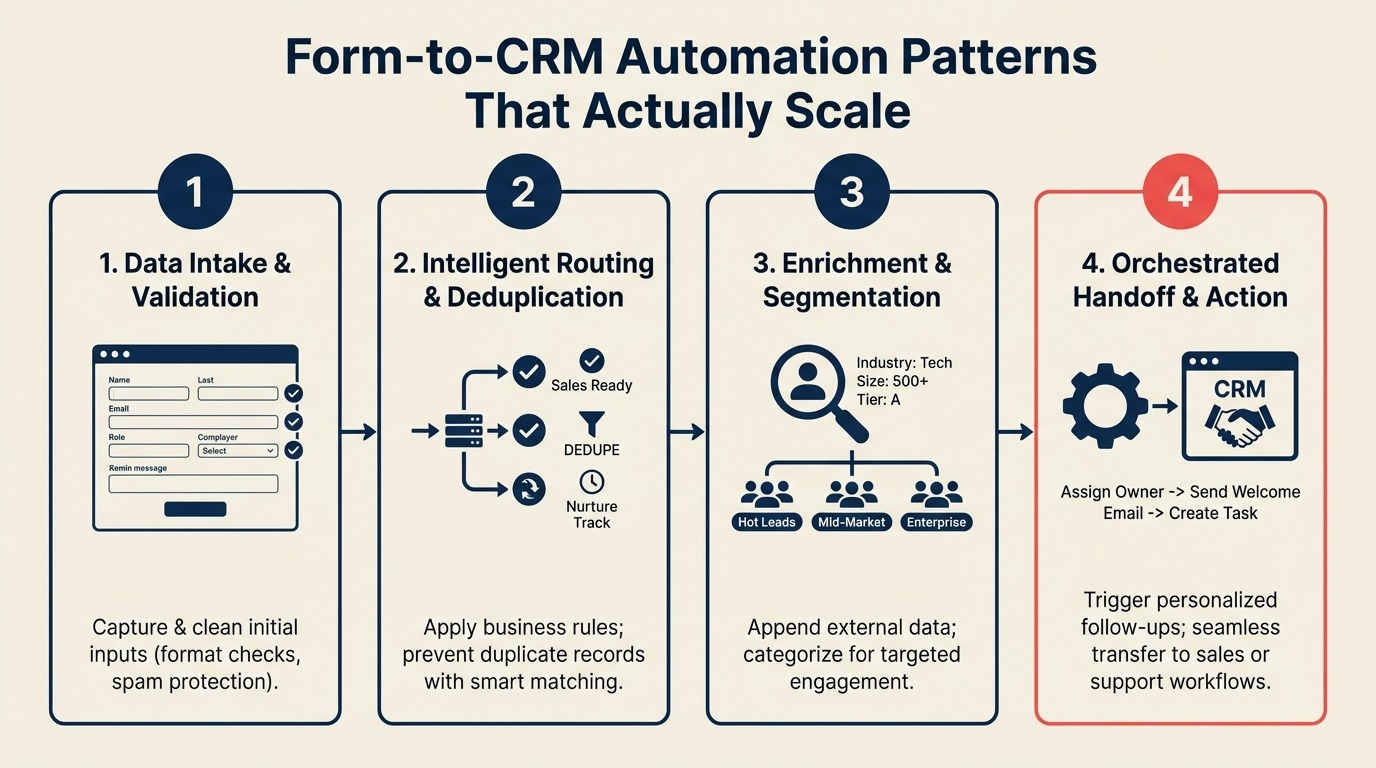 Form-to-CRM Automation Patterns That Actually Scale