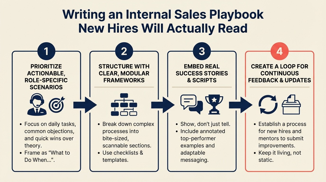 Writing an Internal Sales Playbook New Hires Will Actually Read