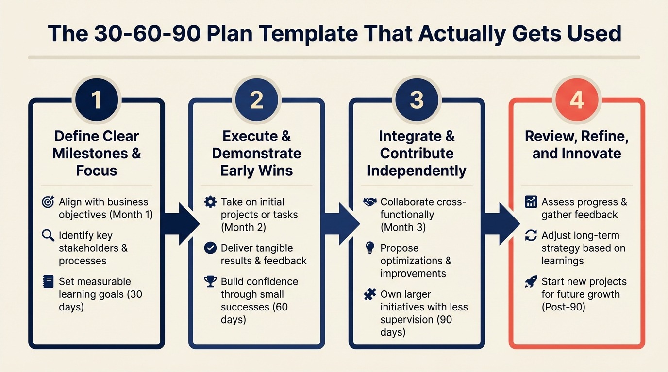 The 30-60-90 Plan Template That Actually Gets Used