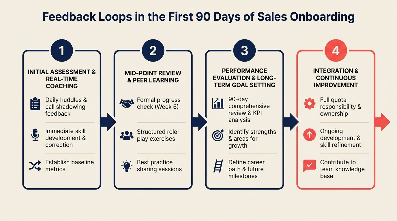 Feedback Loops in the First 90 Days of Sales Onboarding
