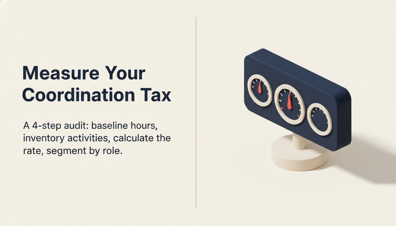 How to measure your Coordination Tax — measurement approach