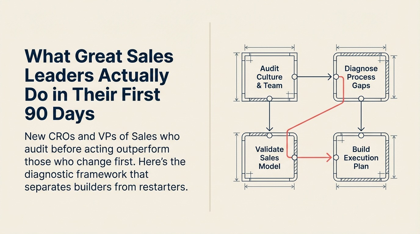 What Great Sales Leaders Actually Do in Their First 90 Days