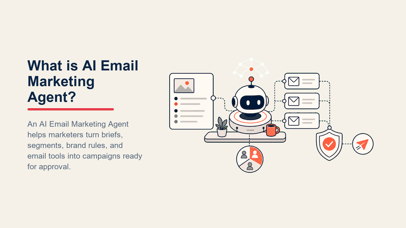 AI Email Marketing Agent: borradores de campaña, segmentos y compuerta de aprobación