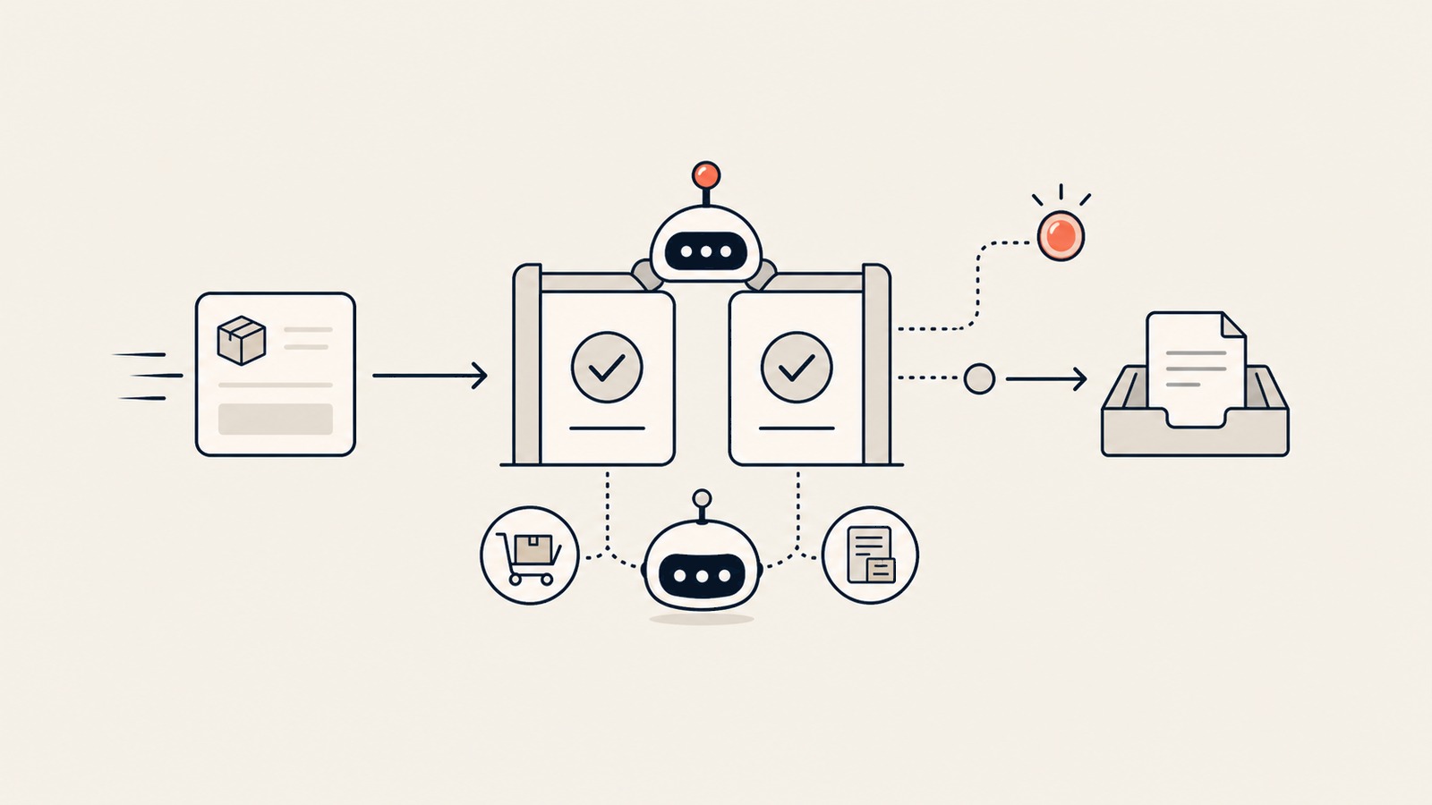 AI Procurement Agent visual inline mostrando o gate de fornecedor e orçamento