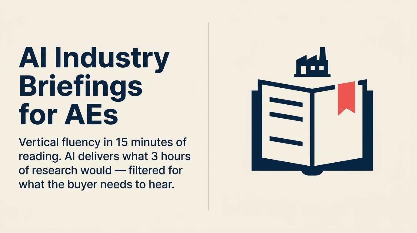 Industry Insight Briefings for Account Executives