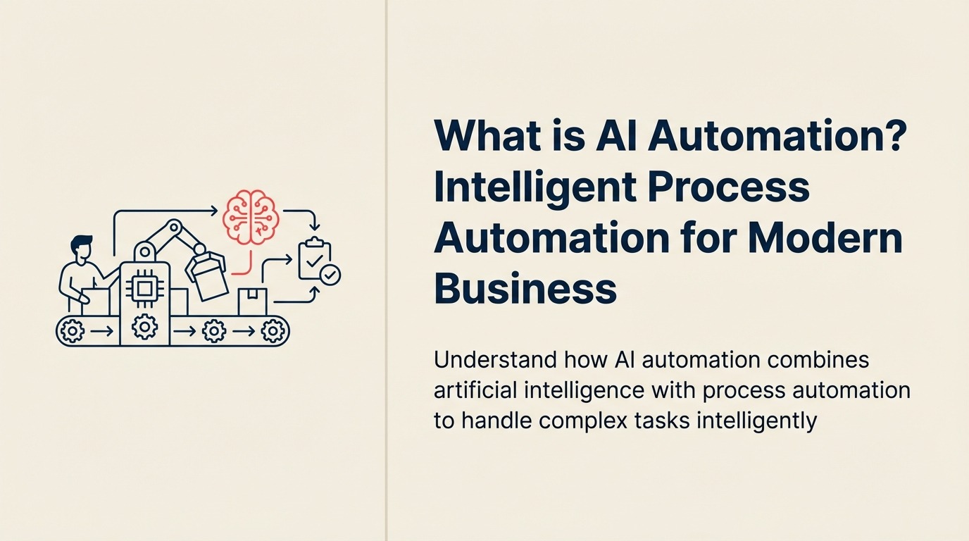 AI Automationとは？現代ビジネスのためのインテリジェントプロセス自動化