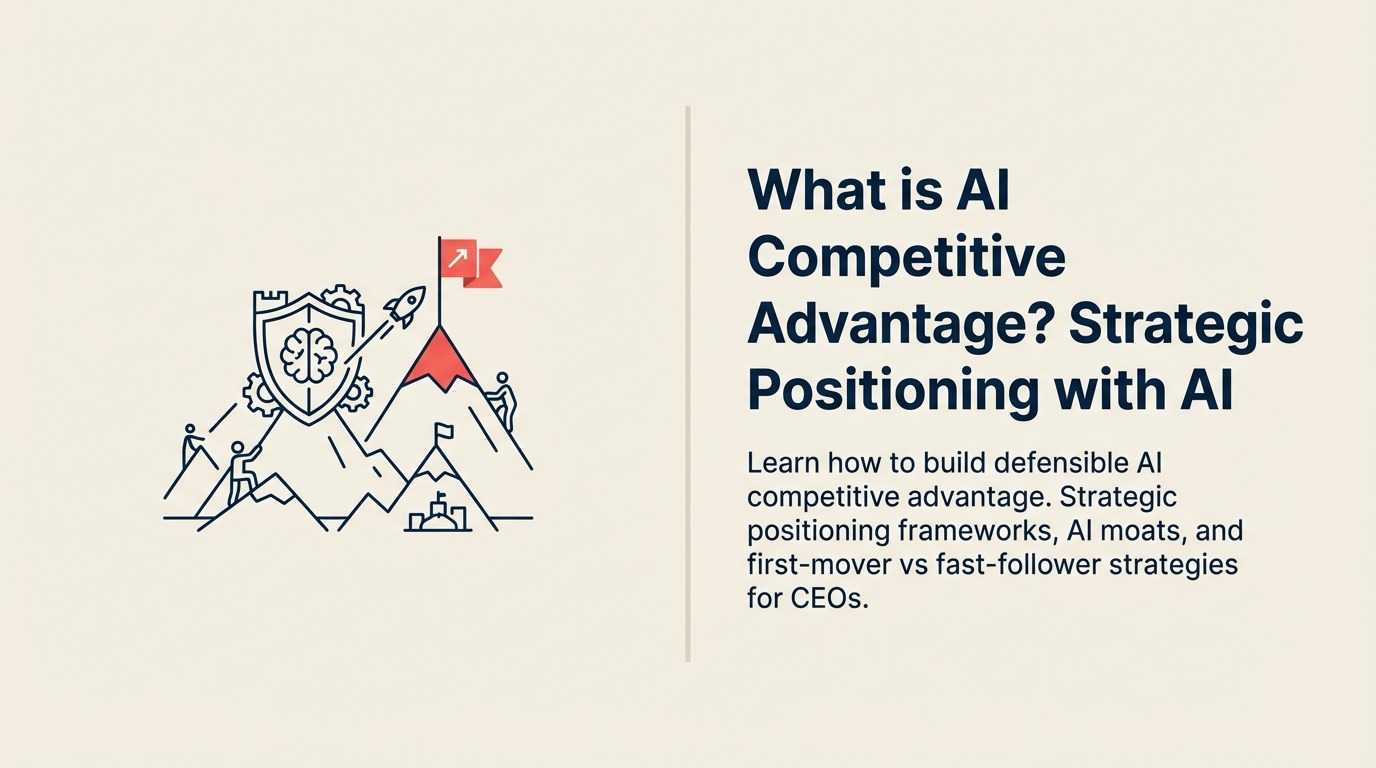 AI Competitive Advantageとは?AIによる戦略的ポジショニング