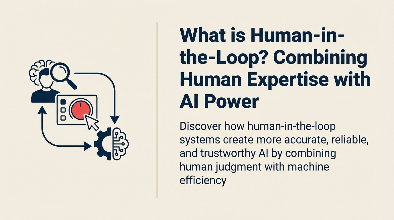 Human-in-the-Loopとは？人間の専門知識とAIパワーの組み合わせ