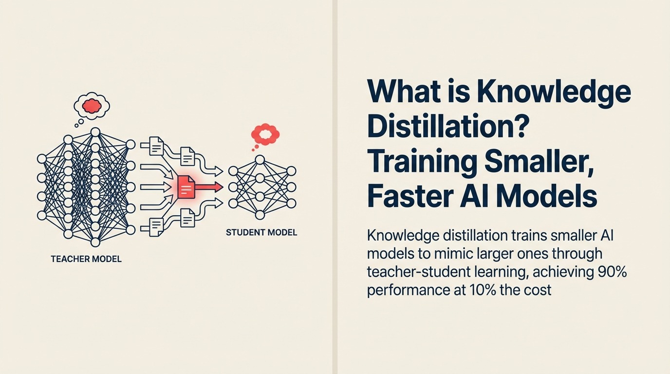Knowledge Distillationとは？より小型で高速なAIモデルをトレーニングする方法