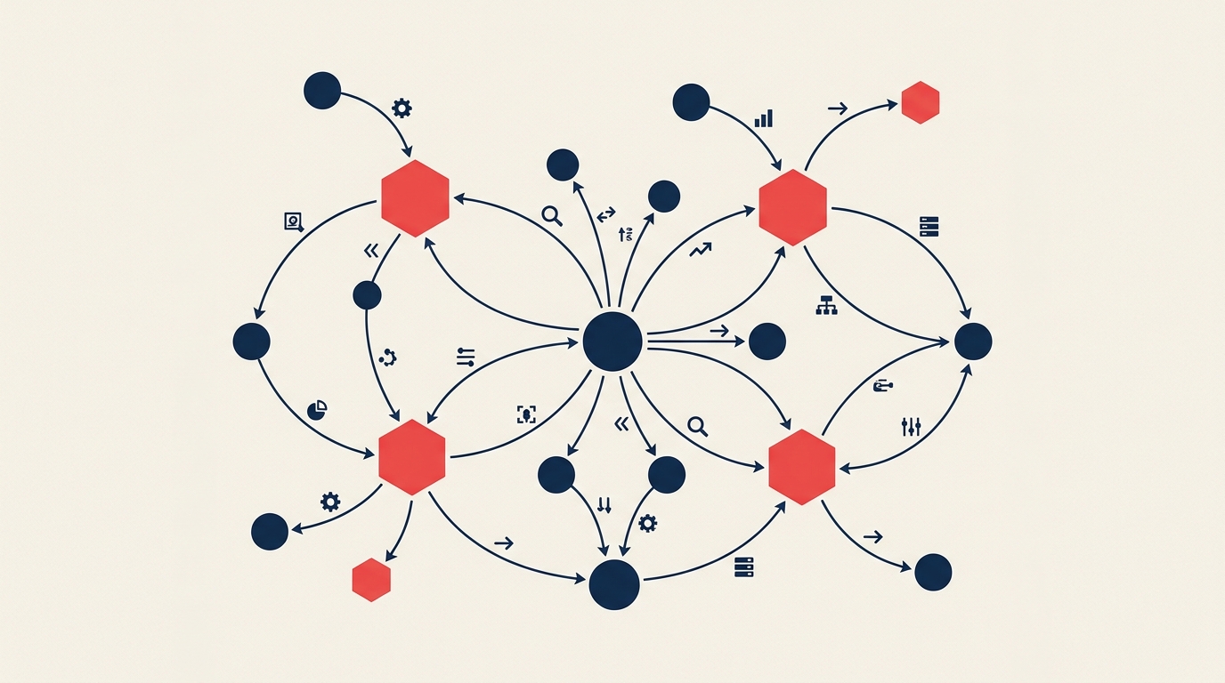 Knowledge graph diagram showing entities connected by labeled relationships