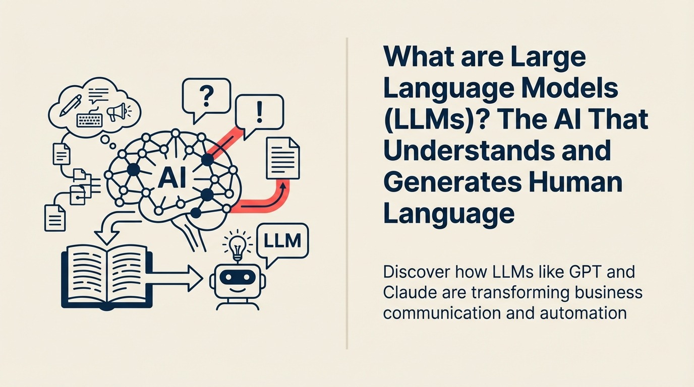 Large Language Models (LLMs)とは？人間の言語を理解し生成するAI