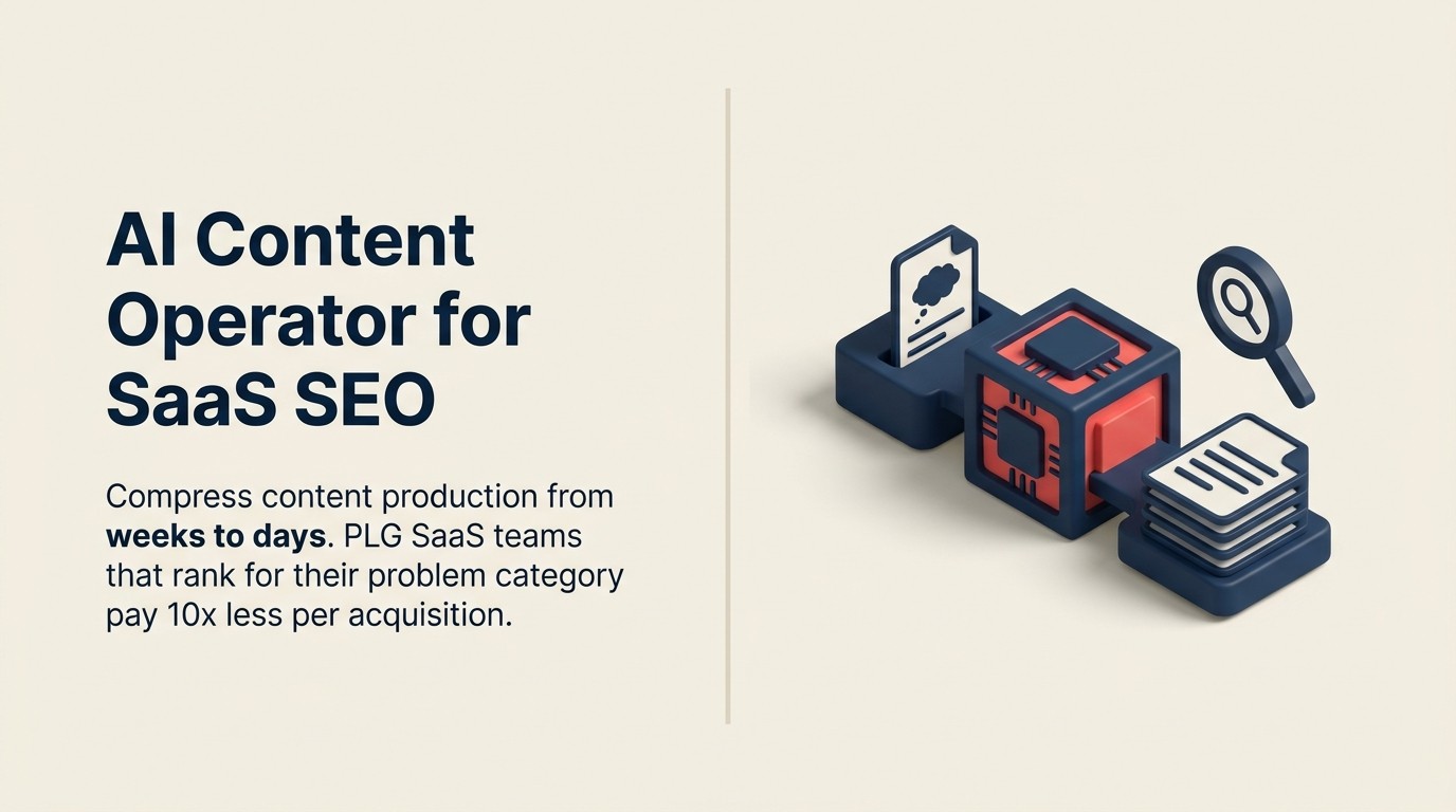AI Content Operator: SEO-Content für SaaS skalieren, ohne in mittelmäßigem Output zu ertrinken