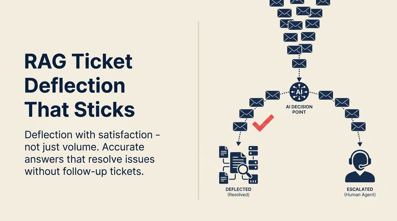 Ticket Deflection with RAG in SaaS Support