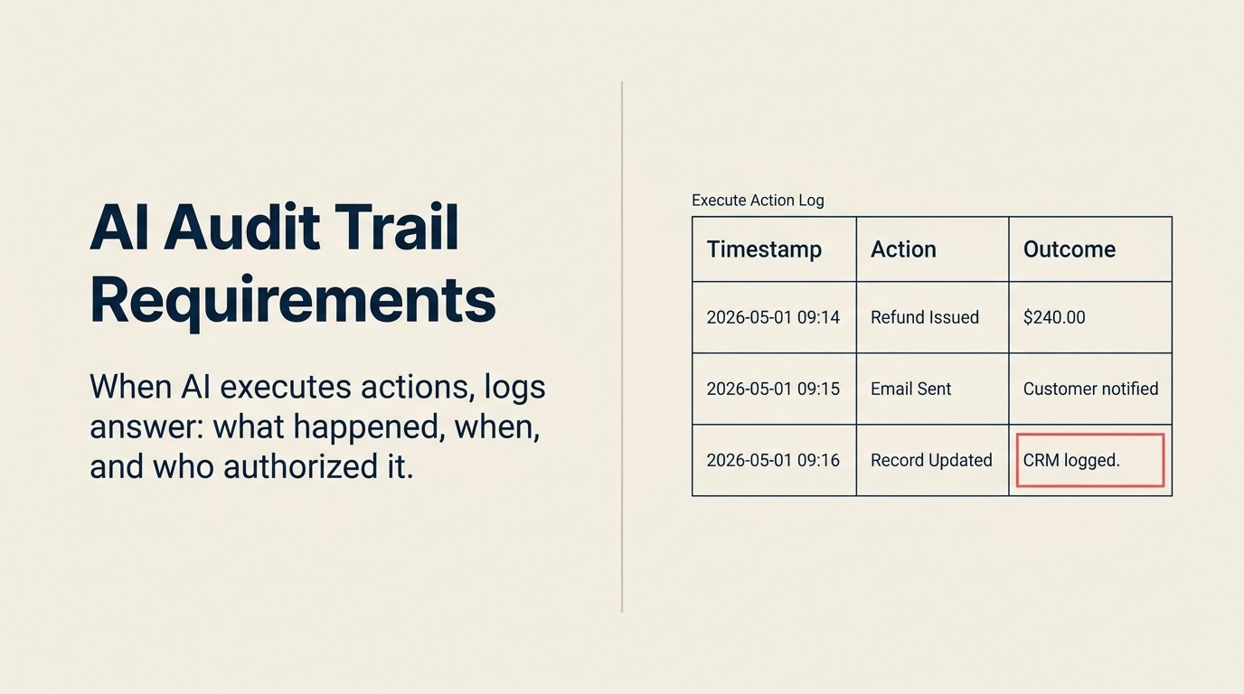 Audit Trails for AI Execute Actions: What to Log and Why
