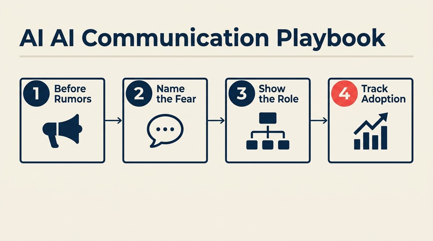 Four-phase AI communication framework for COO and CHRO leaders