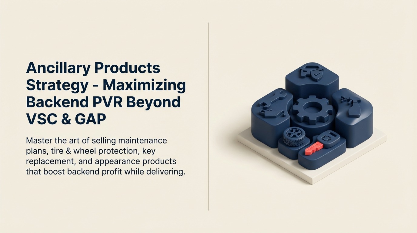 Ancillary Products Strategy - Backend PVR maximieren über VSC & GAP hinaus - 2026 Leitfaden