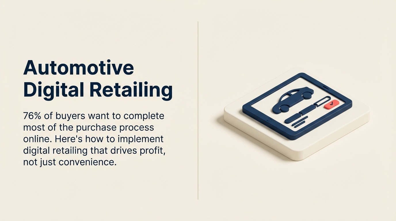 Automotive Digital Retailing: Satisfacer a los Compradores Donde Quieren Realizar la Transacción - Guía 2026