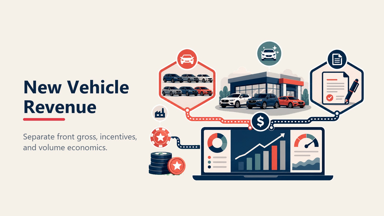 Umsatzquellen aus Neuwagenverkäufen für Autohäuser