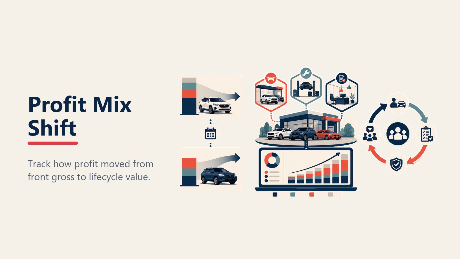 Verschiebung des Gewinnmix vom Front Gross zum Lifecycle Value