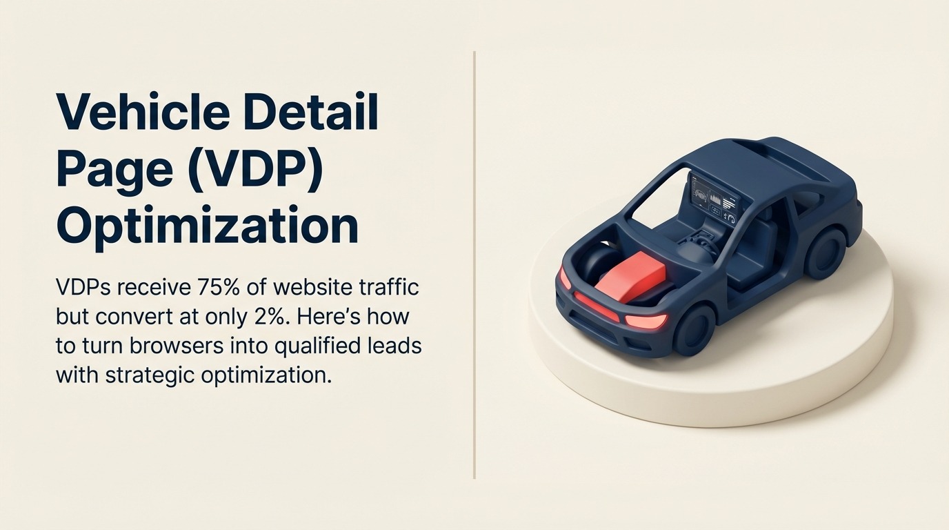 Vehicle Detail Page (VDP) Optimierung: Besucher in Leads konvertieren - 2026 Guide