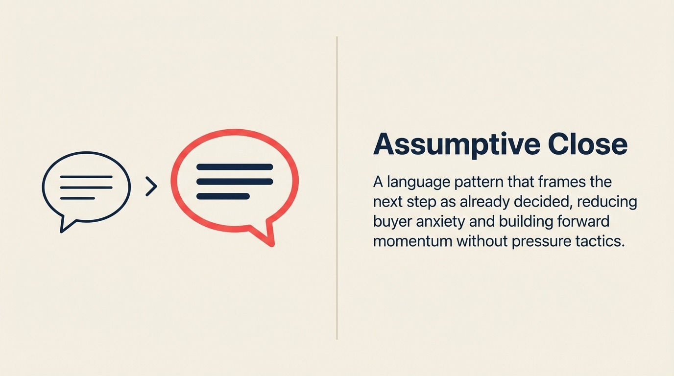 Assumptive Close: A Psicologia do Momentum para Frente - Guia 2026