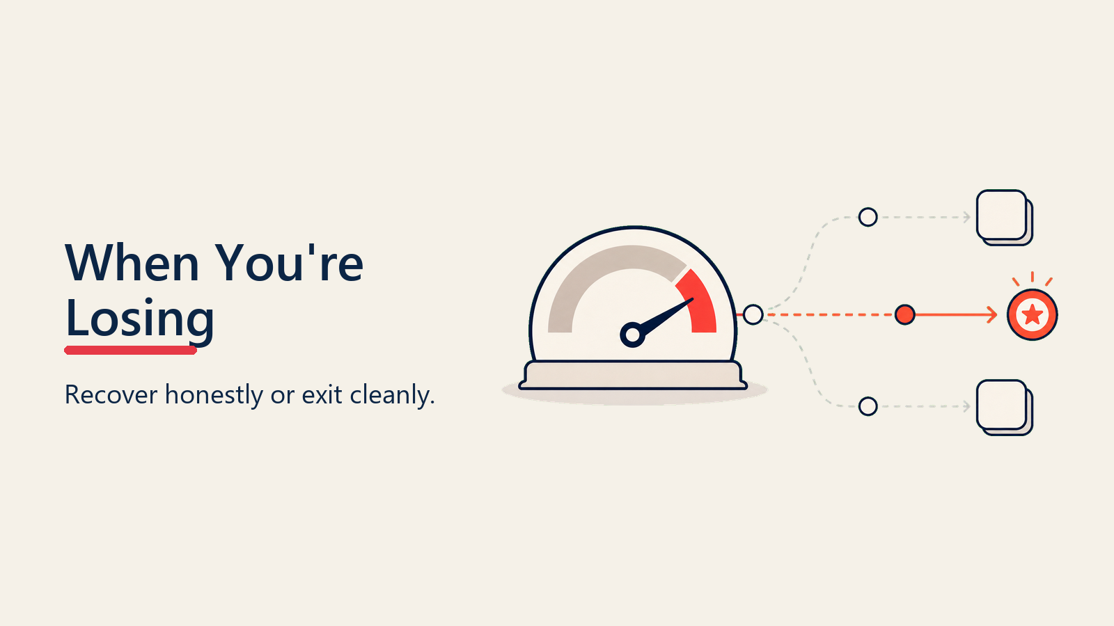 When You're Losing visual for competition-objections
