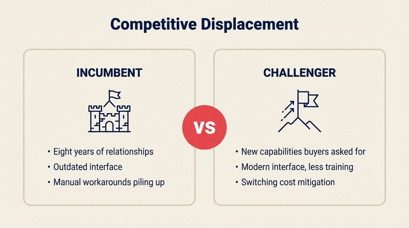 Competitive Displacement: Winning Against Entrenched Incumbents