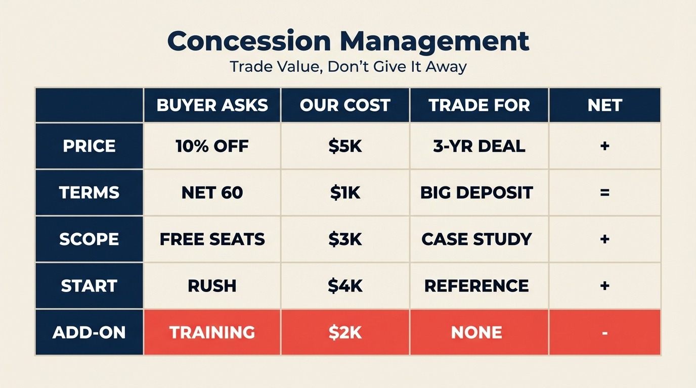 Concession Management: The Art of Trading Value, Not Giving It Away - 2026 Guide