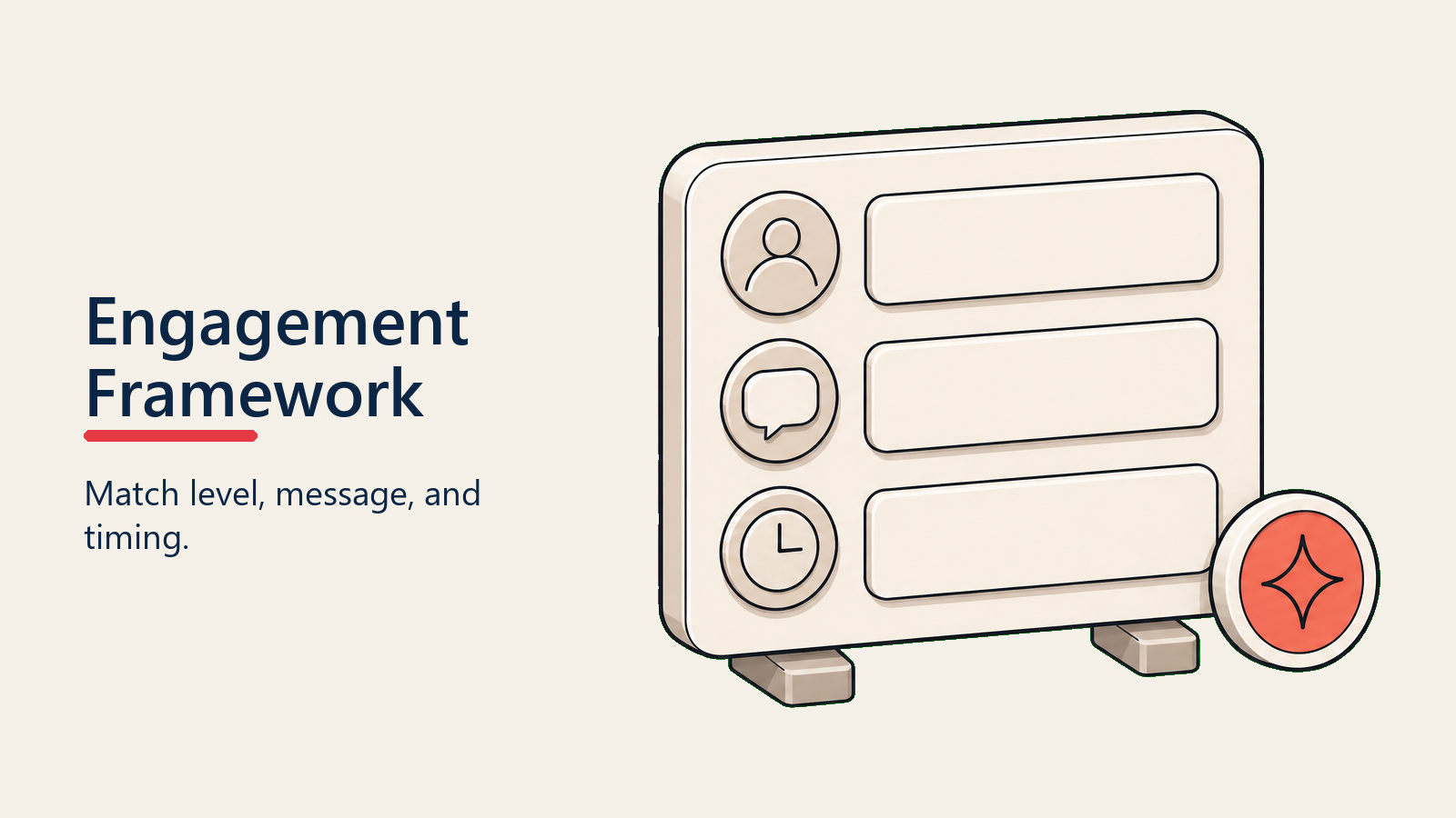 Engagement Framework visual for executive-engagement