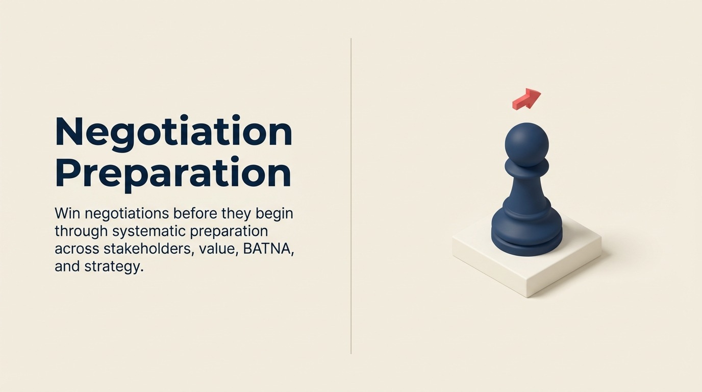 Negotiation Preparation: The 80% That Happens Before the Meeting - 2026 Guide