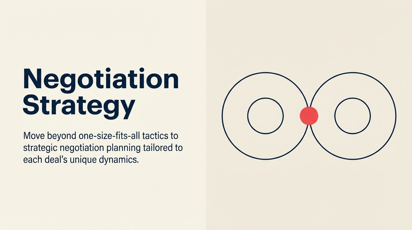 Negotiation Strategy: Architecting Deal-Specific Approaches - 2026 Guide