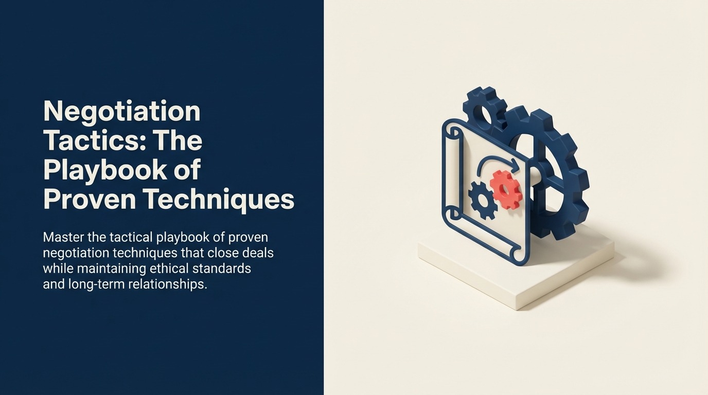 Negotiation Tactics: Playbook Teknik-Teknik Terbukti - Panduan 2026