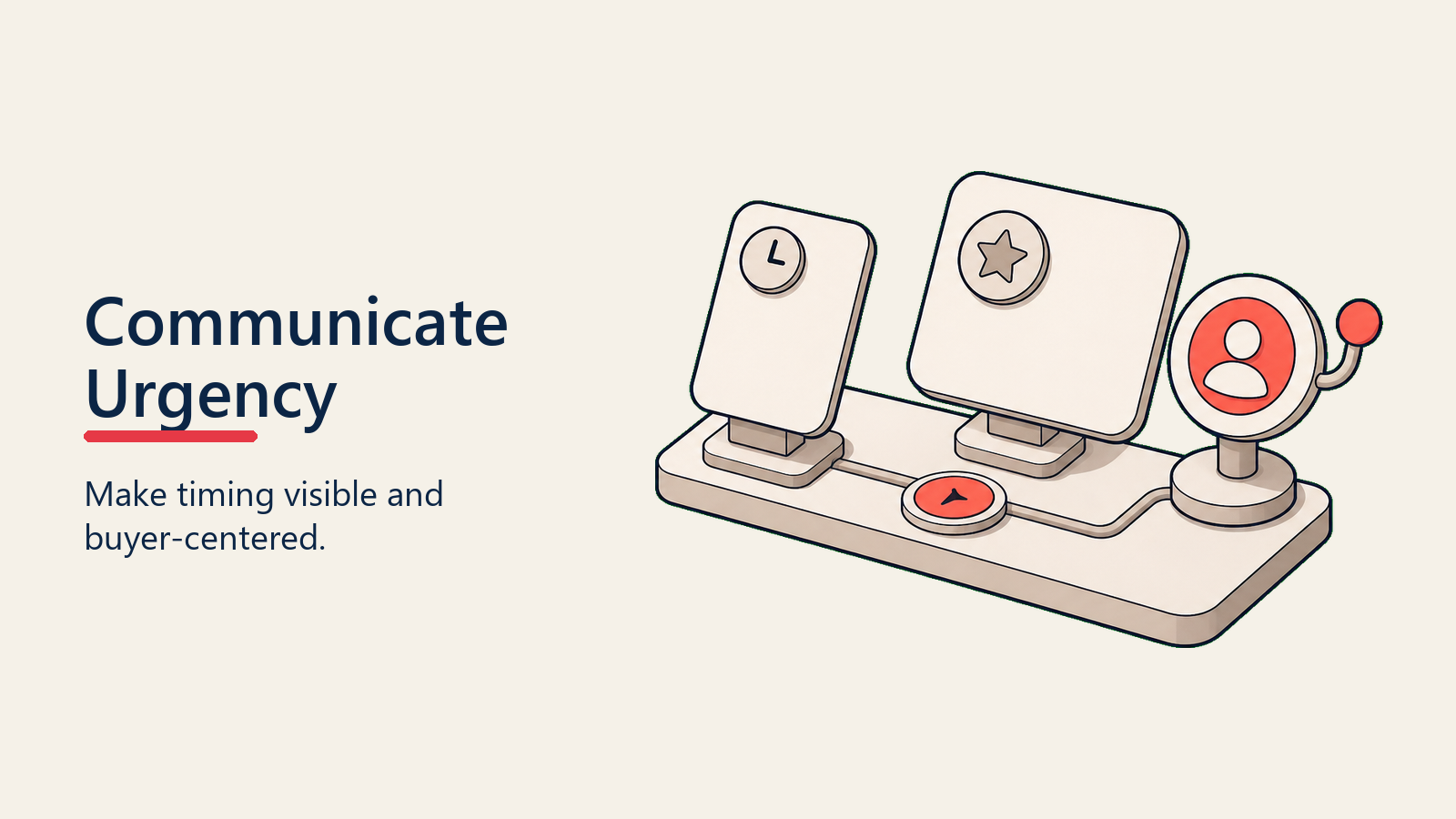 Communicate Urgency visual for urgency-creation