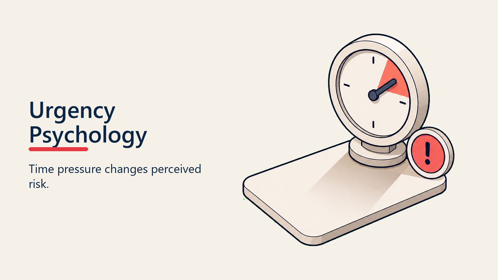 Urgency Psychology visual for urgency-creation