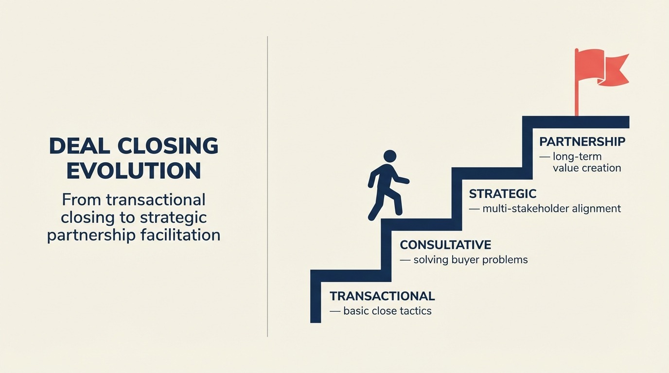 Peringkat evolusi deal closing: dari transaksional kepada perkongsian strategik