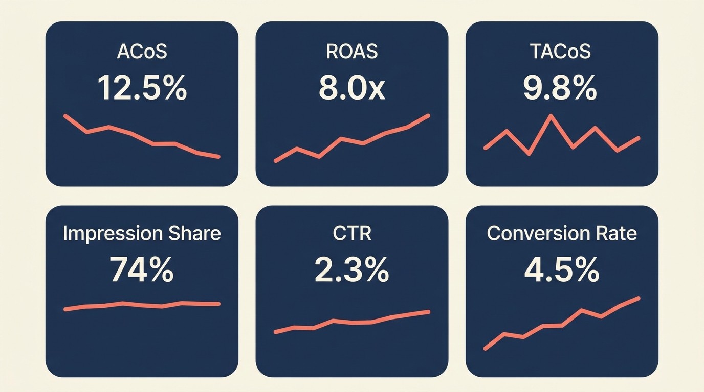 Amazon advertising analytics dashboard beyond ACoS metrics