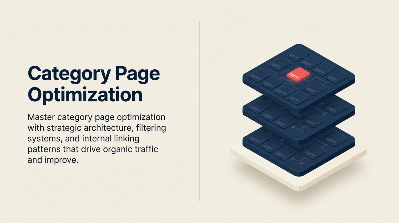 Pengoptimuman Halaman Kategori: Seni Bina, Navigasi, Penapis & Pautan Dalaman untuk SEO E-commerce