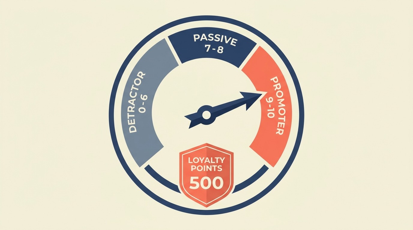 NPS feedback and VIP loyalty program enrollment flow for repeat customers