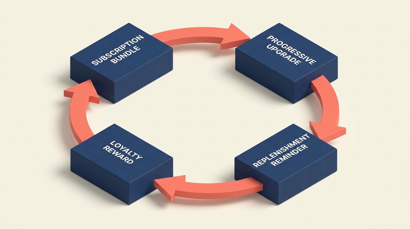 Retention bundle tactics including subscriptions, progressive bundles, and loyalty rewards