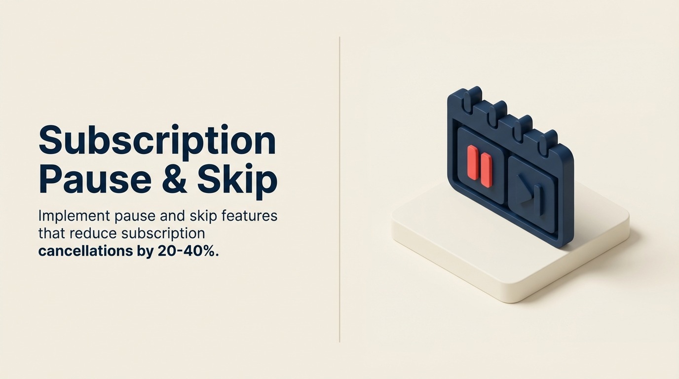 サブスクリプション一時停止とスキップ：チャーンを削減する柔軟な一時停止オプション
