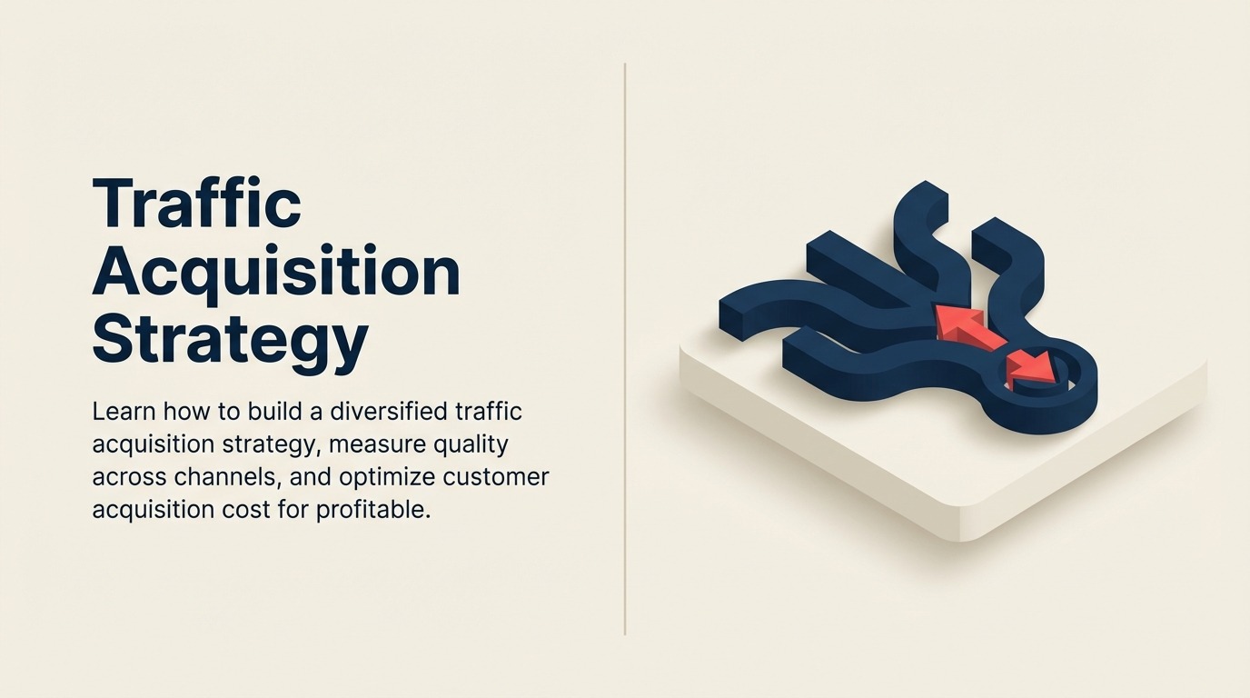 トラフィック獲得戦略：チャネルミックス、アトリビューション、顧客獲得コスト - 2026年ガイド