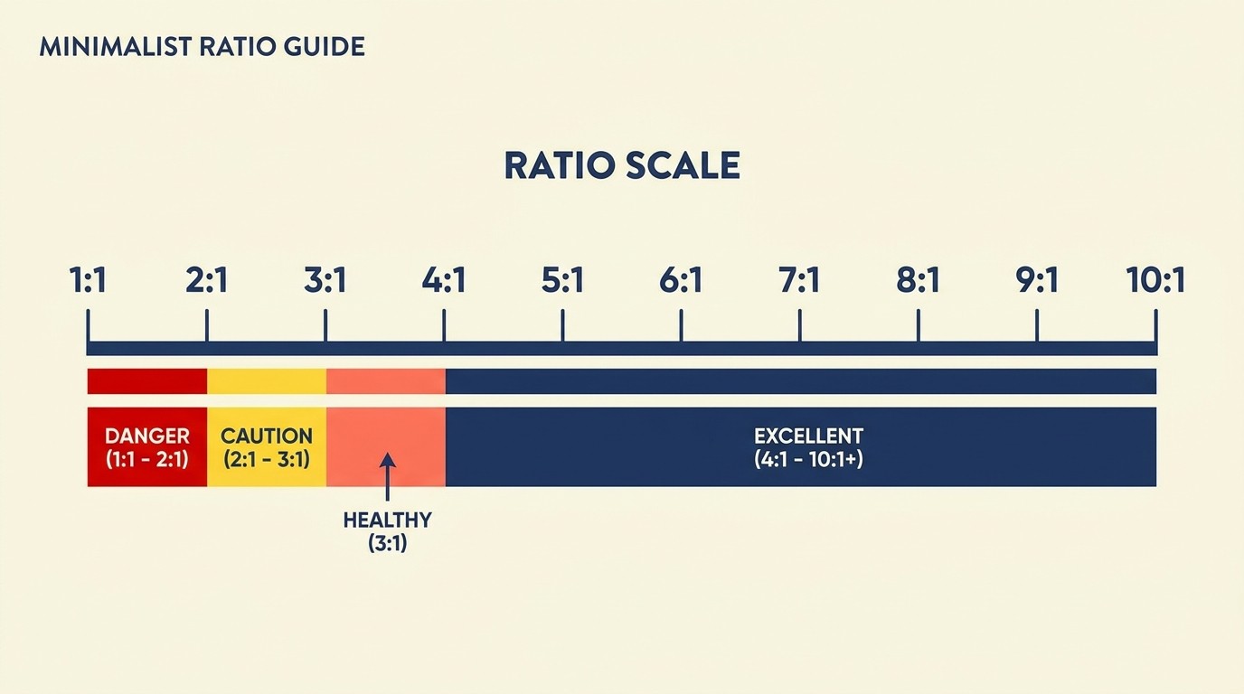 LTV to CAC ratio benchmarks comparing unsustainable, healthy, and excellent unit economics
