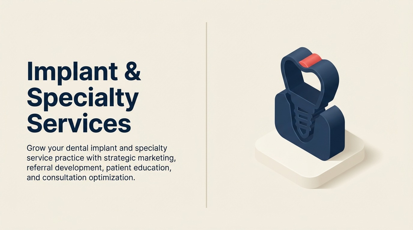 Implant & Specialty Services: Marketing Prosedur Dental Bernilai Tinggi