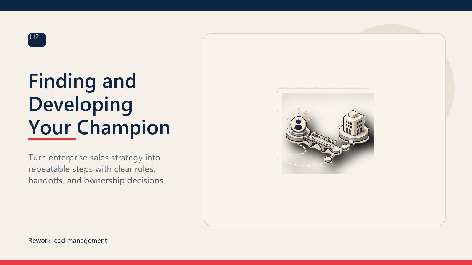 Finding and Developing Your Champion