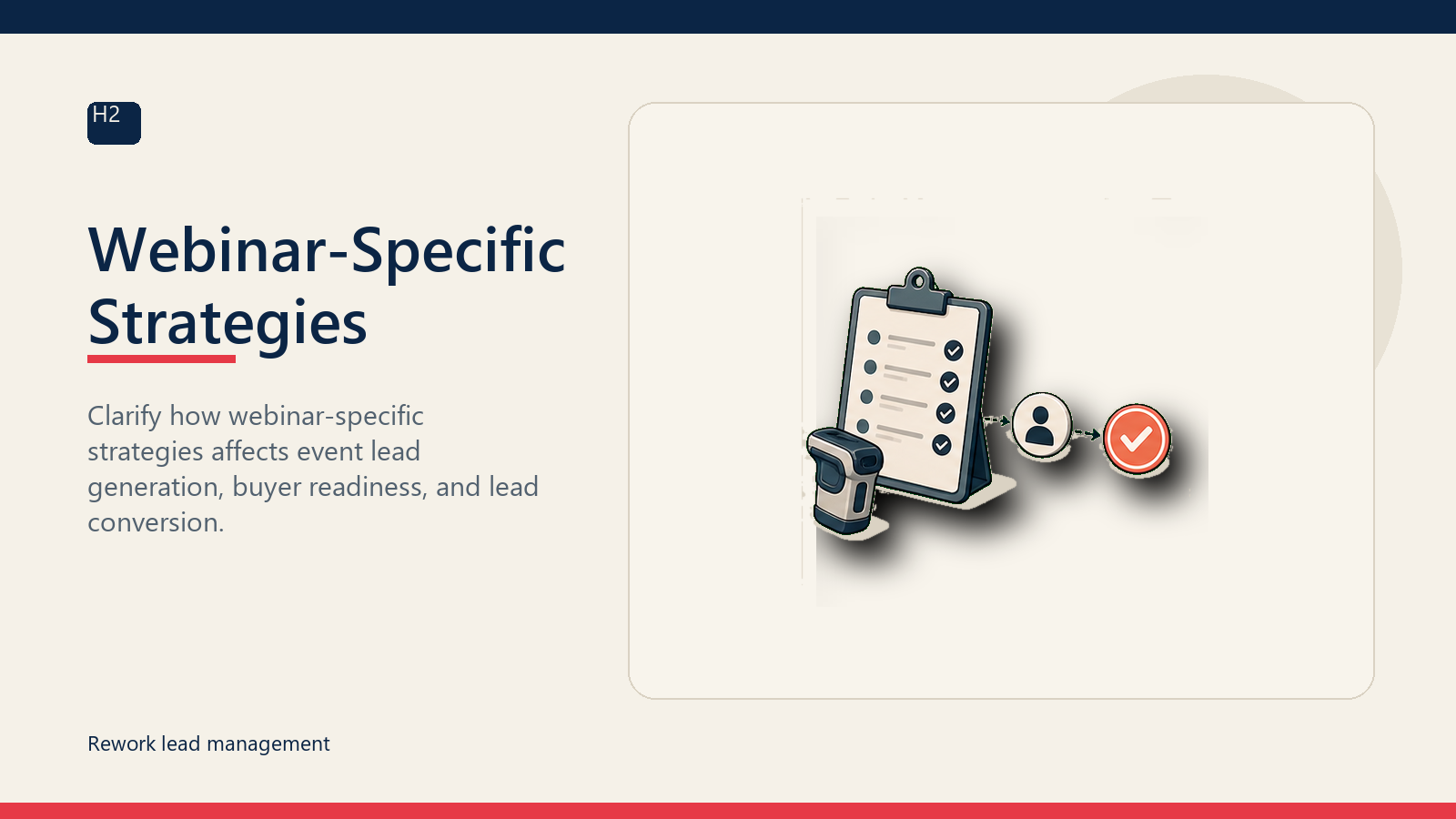 Webinar-Specific Strategies